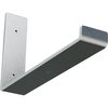 Ekena Millwork Steel Hanging Shelf Bracket, Unfinished 2"W x 12"D x 7"H BKTM02X12X07HSCRS